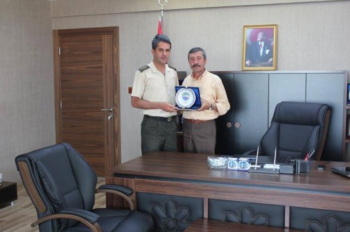 Karakol Komutanı Yzb. Murat ŞAHİN başkanımızı ziyaret etti